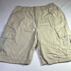 CHILDREN'S PLACE BOYS SIZE‎ 14 KHAKI CARGO UNIFORM SHORTS ADJUSTABLE WAIST